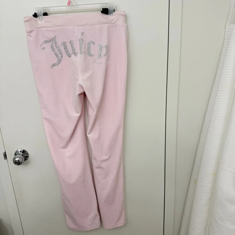Juicy Couture Size S Light Pink Lounge Pants (Has some stones missing as pic) - Picture 8 of 14